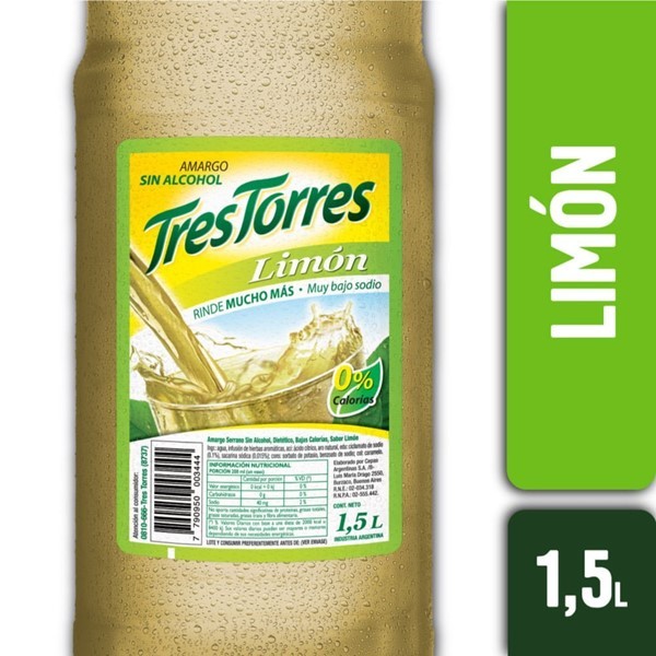 Amargo Tres Torres Limón 1,5 L #1