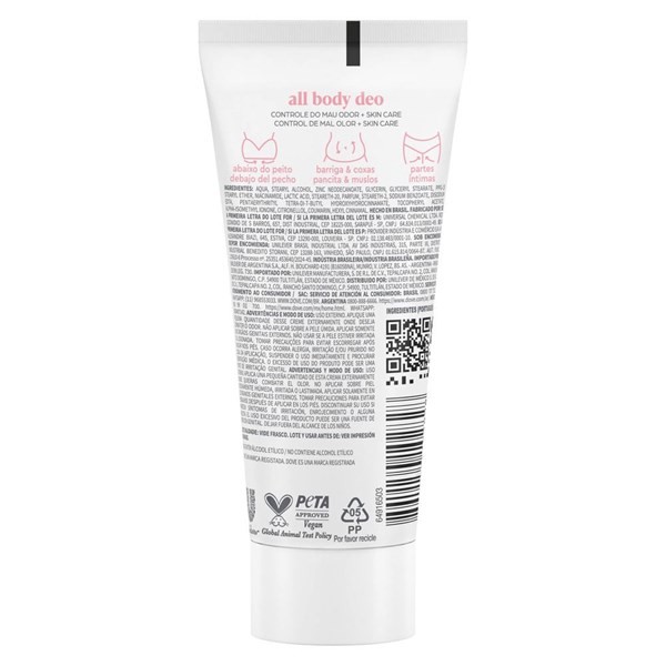 Desodorante en Crema Dove All Body Raspberry & Rose x 75 ml alt