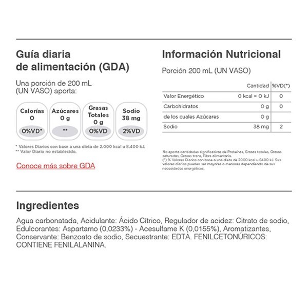 Gaseosa Sprite Sin Azúcar Lima-limón 1,5 Lt alt