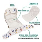 Pañal de Tela Baby Pelle Con Broches Cohetes Multitalle Talle Multitalle #3
