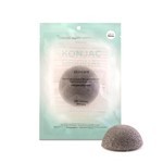 Konjac Esponja Facial  negra Con Cenizas de Bambú Natural #1