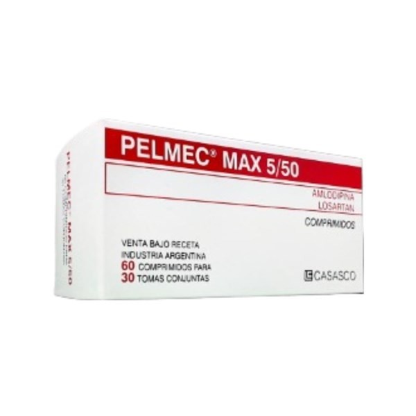 Casasco Pelmec Max Amlodipina + Losartán,Potásico 5 / 50 Mg x 60 Comp #1