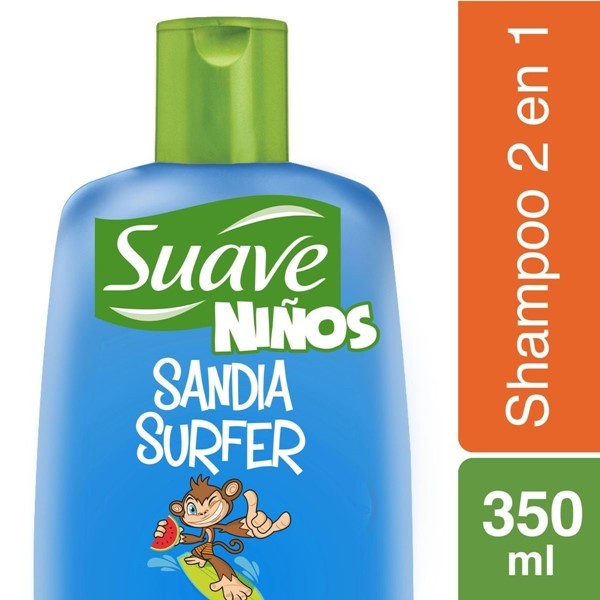 Suave Shampoo 2 en 1 Para Niños Sandia Surfer 350 ml #1