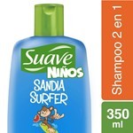 Suave Shampoo 2 en 1 Para Niños Sandia Surfer 350 ml #1