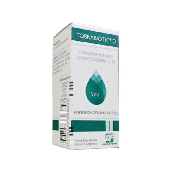 Denver Farma Tobrabiotic D Tobramicina + Dexametasona Suspensión Oftálmica x 5 ml #1