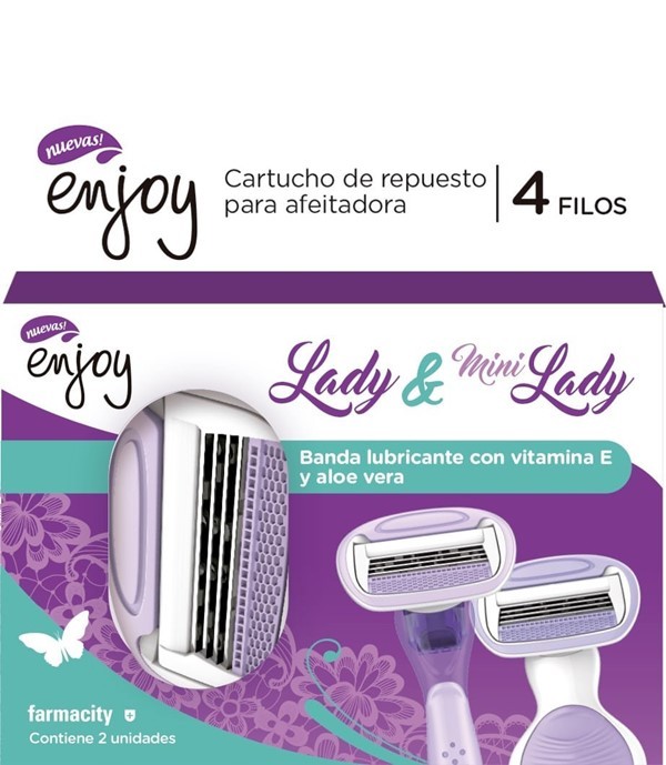 Repuestos Afeitadora Enjoy Lady Y Lady Mini 4 filos x 2 un #1