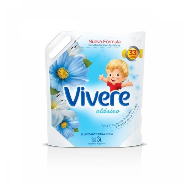 Vivere Suavizante Para Ropa Clasico Repuesto Doypack 3 L alt
