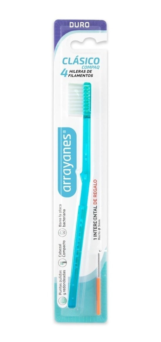 Arrayanes Cepillo Dental Clásico Compaq 4 hileras Duro 1 Uds #1