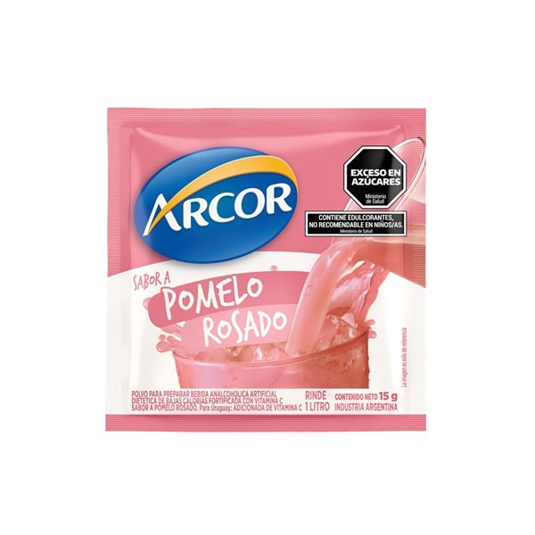 Jugo en Polvo Arcor de Pomelo Rosado 15 grs #1