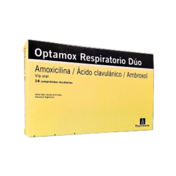 Roemmers Optamox Respiratorio Duo Amoxicilina + Asoc. x 14 Comp Recubiertos #1
