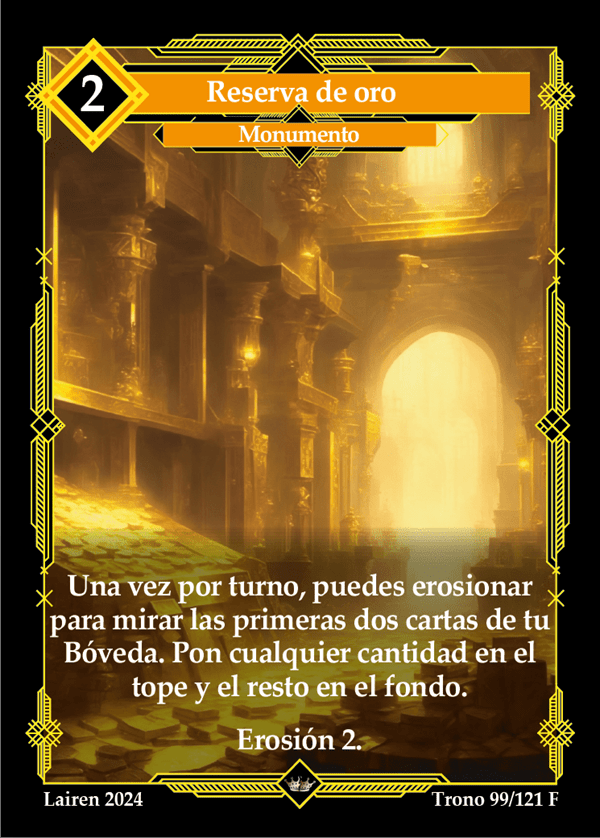 099 Reservas De Oro 1ra Edicion Full Art - Coste 2