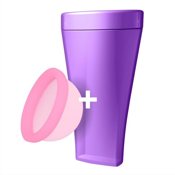 Combo Fleurity Disco Rosa + Vaso Violeta