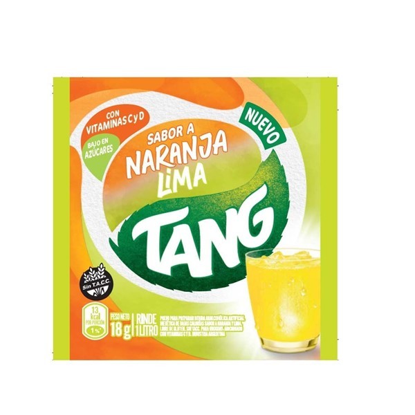 Jugo En Polvo Tang Naranja Limon Vitcd 18gr