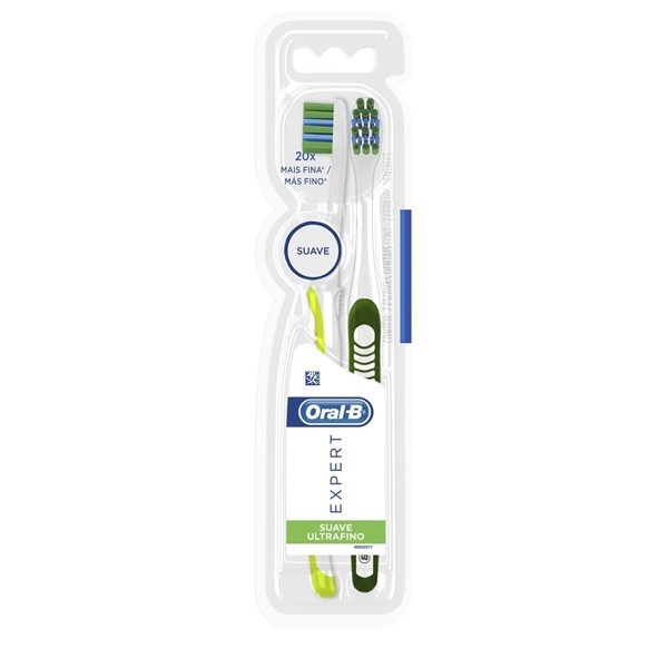 Oral B Expert Suave Ultra Fino Cepillos Dentales 2 Unidades