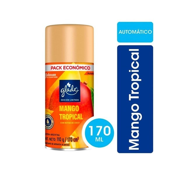 Glade Aromatizante de Ambientes Automático Mango Tropical Repuesto #1