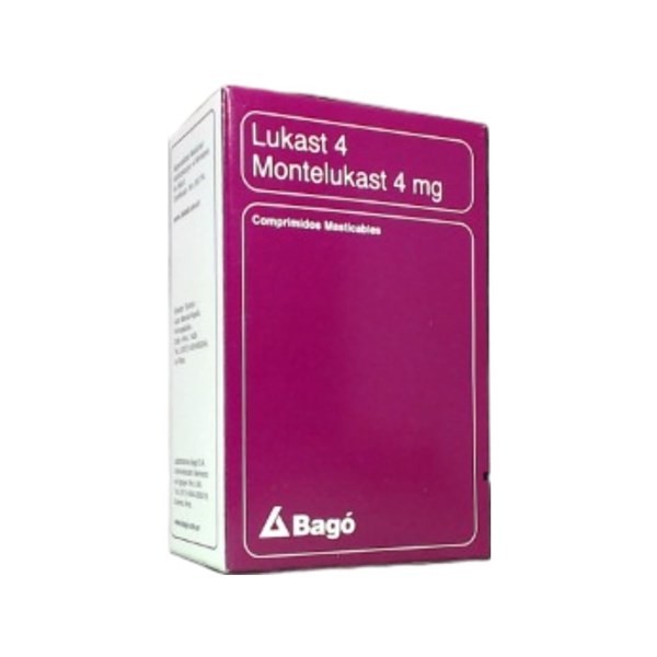 Bagó Lukast Montelukast 4 Mg x 30 Comp Masticables #1
