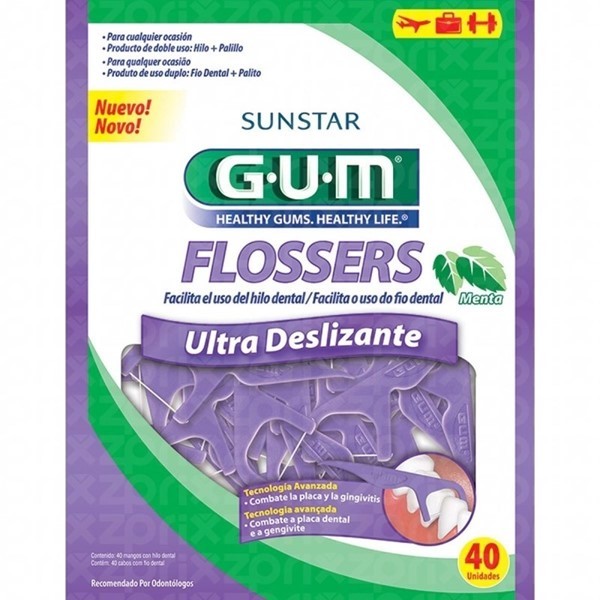 Gum Cinta Dental Ultra Deslizante Con Mango (40 Unidades)