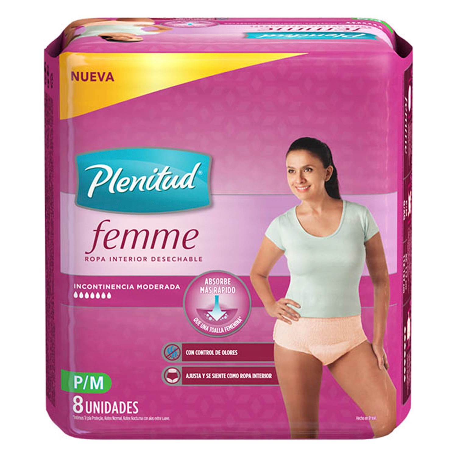 Ropa interior femenina desechable incontinencia talla S/M Always Paquete 19  u a domicilio | Cornershop by Uber - Chile