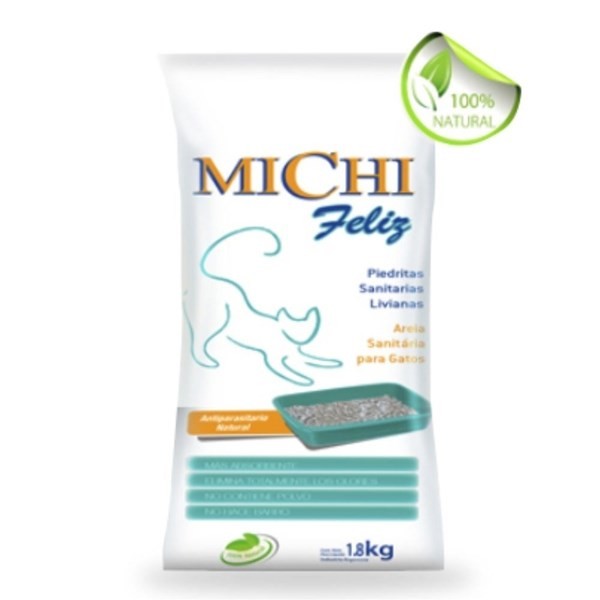 Piedras Sanitarias Para Gato Michi Feliz X 1,8 Kg #1