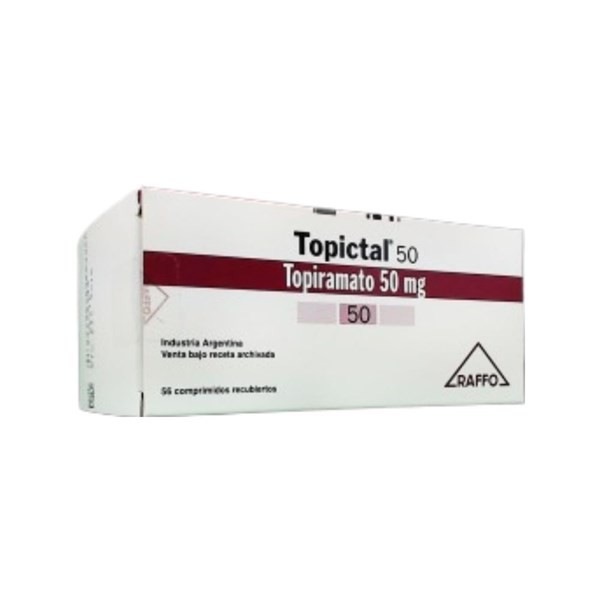 Raffo Topictal Topiramato 50 Mg x 56 Comp Recubierto #1