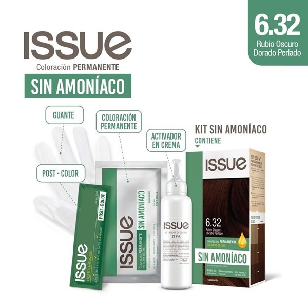 Issue Kit Sin Amoniaco Color Rubio Oscuro Dorado Perlado alt