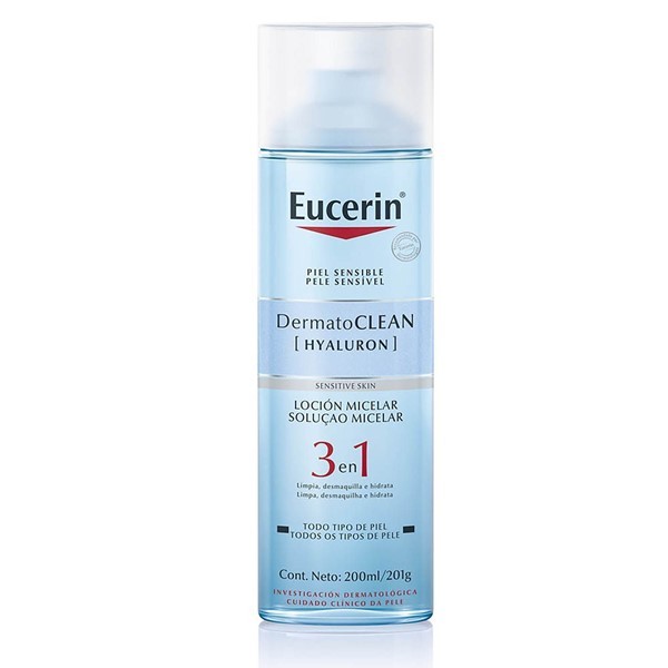Eucerin Loción Micelar Limpiadora 3 en 1 dermatoclean Con Ácido Hialurónico 200 ml alt