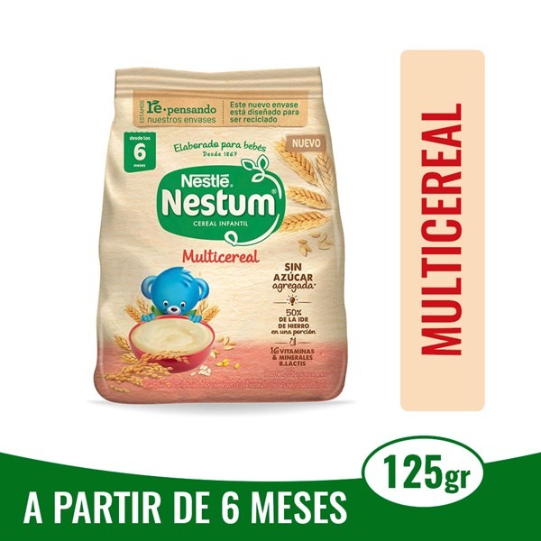 Alimento Multicereal Nestum Sin Azúcar 125 g. #1