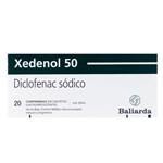 Xedenol 50 Mg | 20 Comprimidos | diclofenac sódico #1