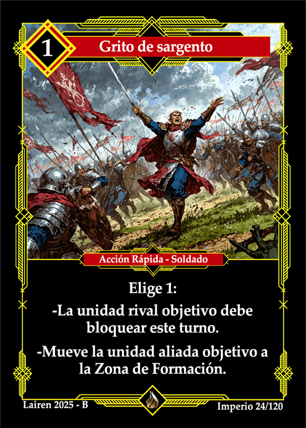 024 Grito De Sargento Precon Djinn/Soldado - Coste 1 #1