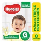 Huggies Triple Protección Pañales Grandes x 8 Unidades #1