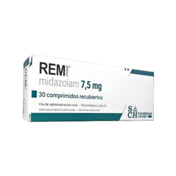 Soubeiran Chobe Rem Chobet Midazolam 7.5 Mg x 30 Comp #1