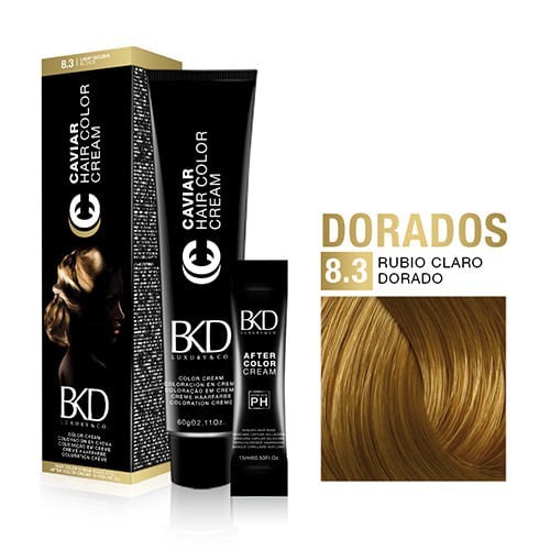 Bkd Caviar Color Cream Rubio Claro Dorado 8.3 #1
