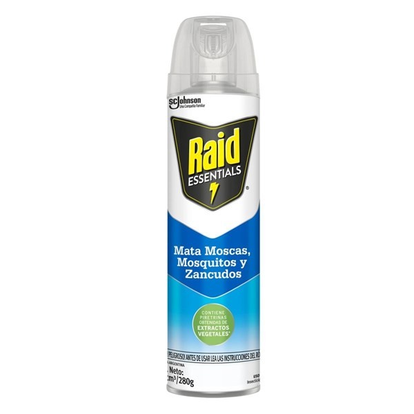 Raid Insecticida Essentials Mata Moscas Y Mosquitos 360 ml alt