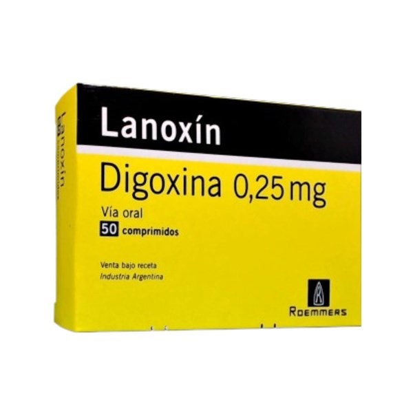 Roemmers Lanoxin Digoxina 0.25 Mg x 50 Comp #1