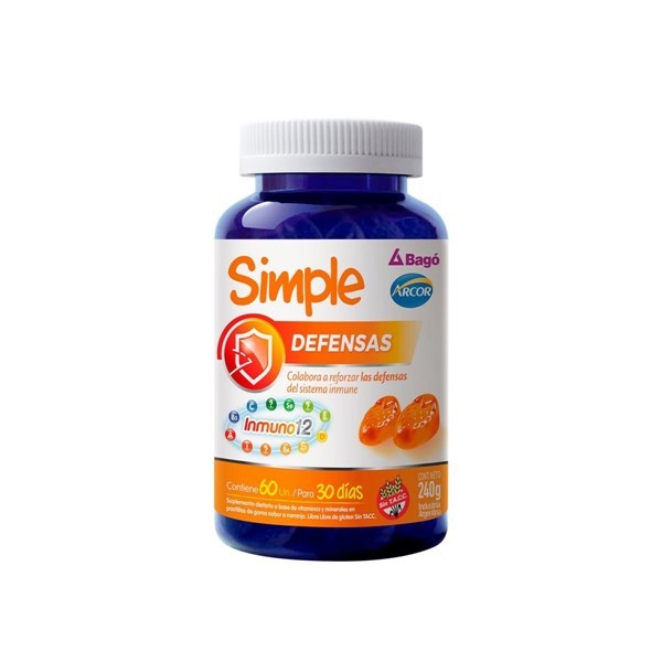 Simple Suplemento Nutricional Defensas (60 Pastillas) alt