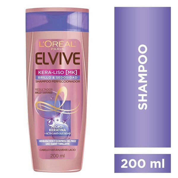 Elvive Shampoo Kera-Liso Brillo 200 ml #1