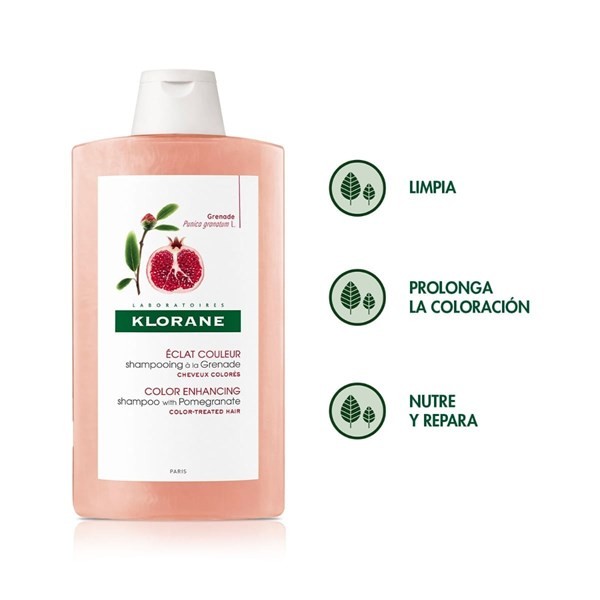 Klorane Shampoo Fijador Y Protector de Color Granada 200 ml alt
