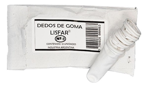 Lisfar Dedos de Goma N6 12 Unidades #1