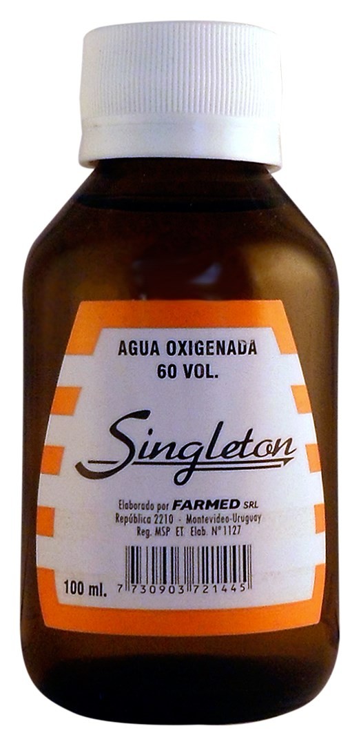 Agua Oxigenada 60 Vol Singleton