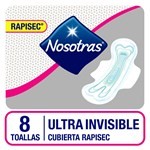 Nosotras Toallitas Higiénicas Rapisec Ultrainvisible X 8 U | Unico #1