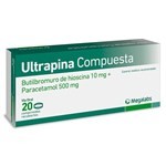Ultrapina Compuesta | 20 comprimidos | Paracetamol + Butilbromuro de hioscina #1